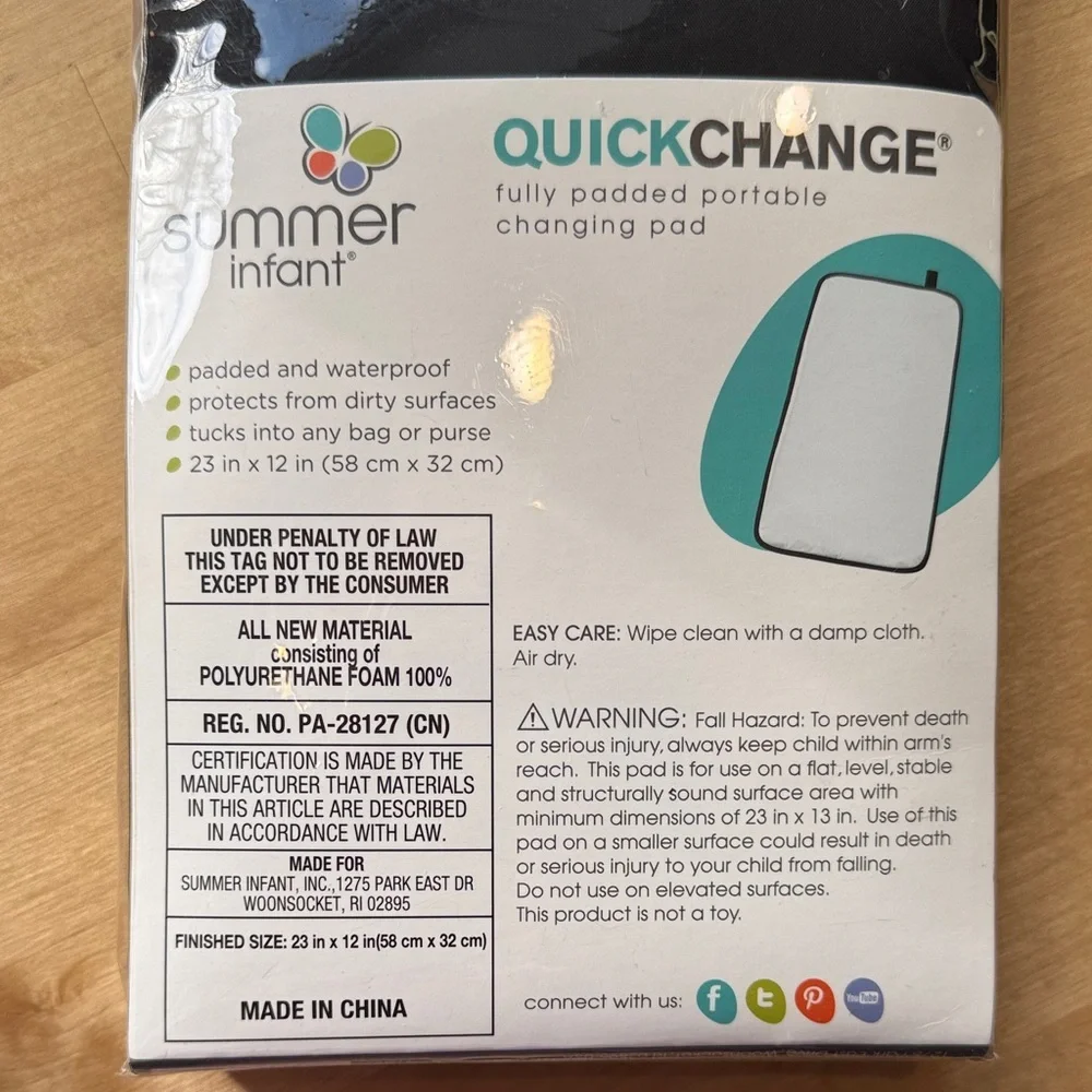 Summer Infant Quick Portable Changing Pad